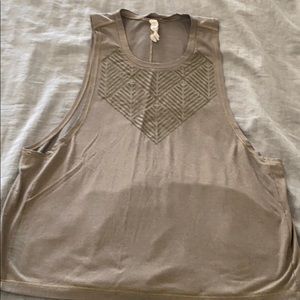 Lululemon gold tribal tank